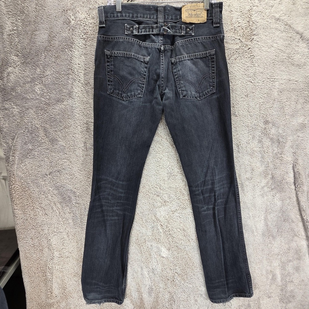 VTG Levis 511 Jeans Womens Black Is Back Special Edition Buckle Back Fits 31x32